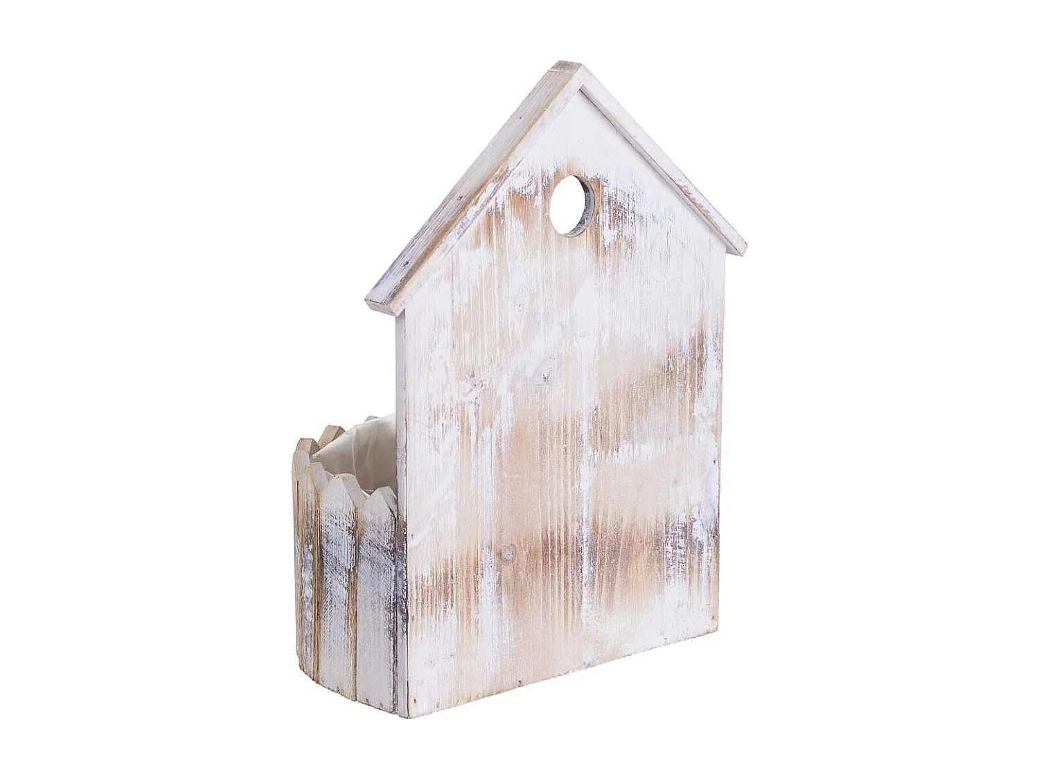 Soporte macetero de Madera redondo 24x16x31/11h cm