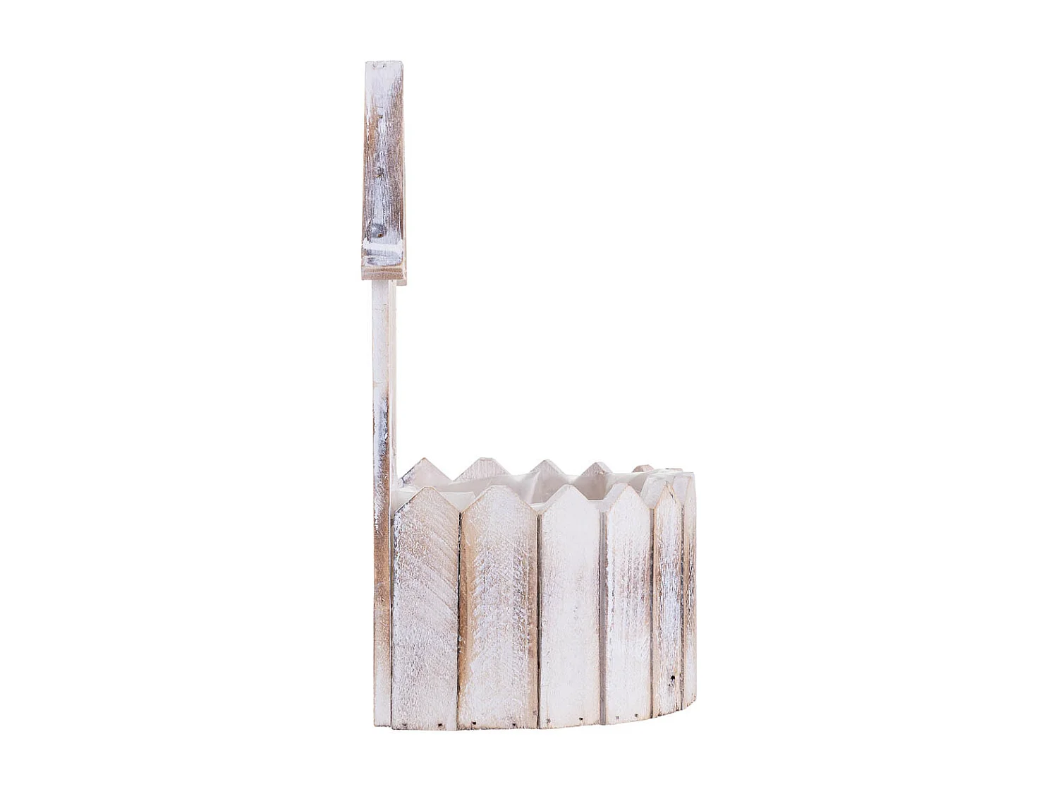 Soporte macetero de Madera redondo 24x16x31/11h cm