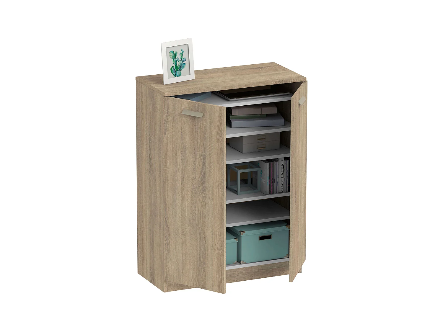 Meuble à chaussures auxiliaire polyvalent Cambrian 101 x 74 x 37 cm