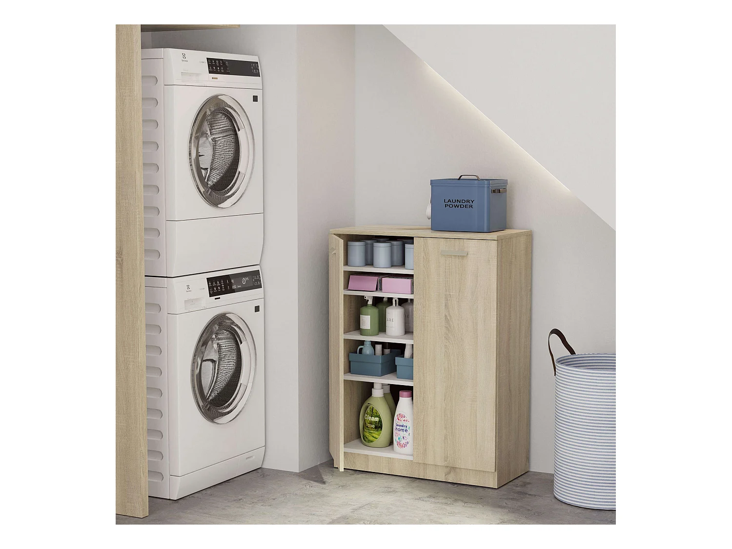 Meuble à chaussures auxiliaire polyvalent Cambrian 101 x 74 x 37 cm