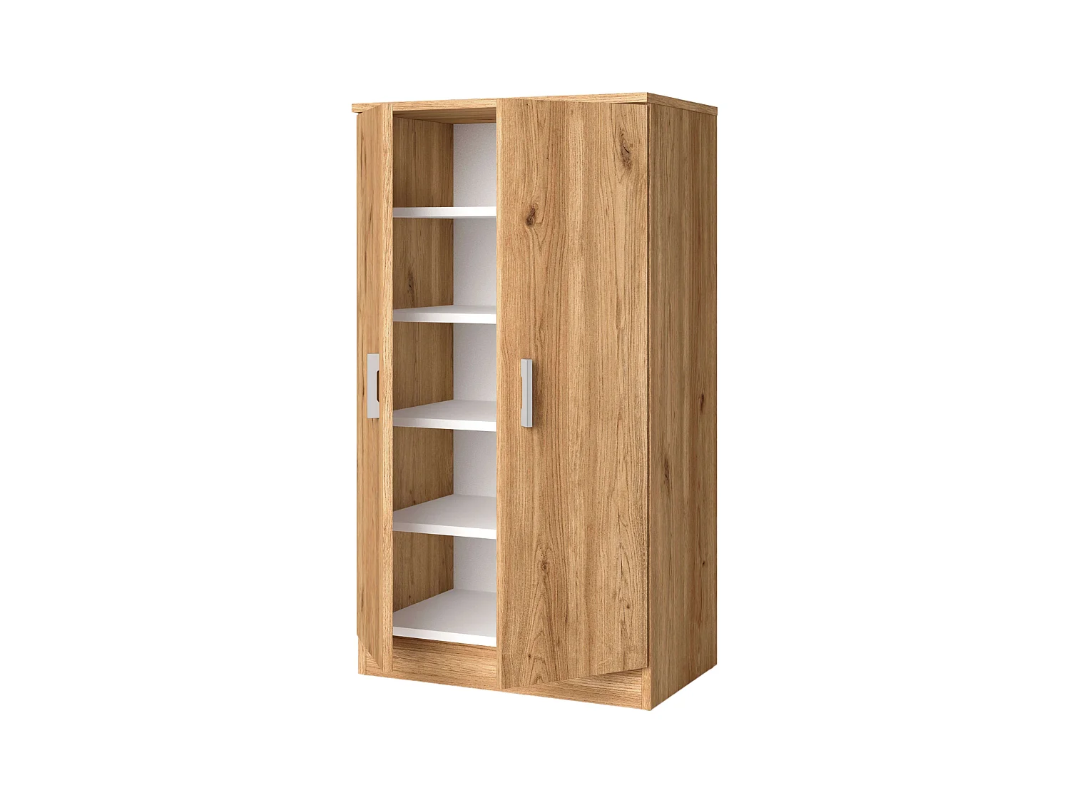 Étagère à chaussures Rhin pour couloir, armoire moderne en chêne naturel