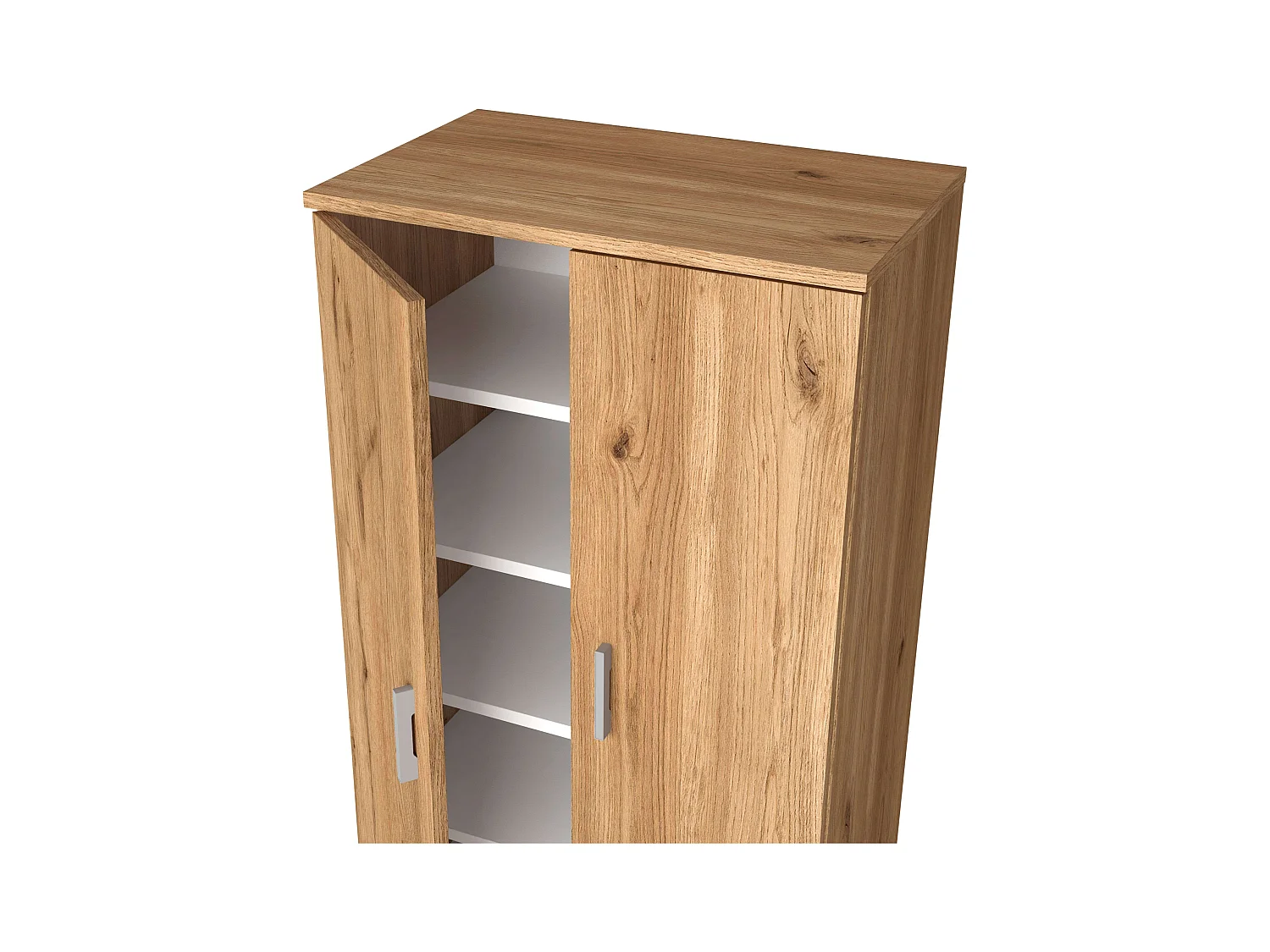 Étagère à chaussures Rhin pour couloir, armoire moderne en chêne naturel