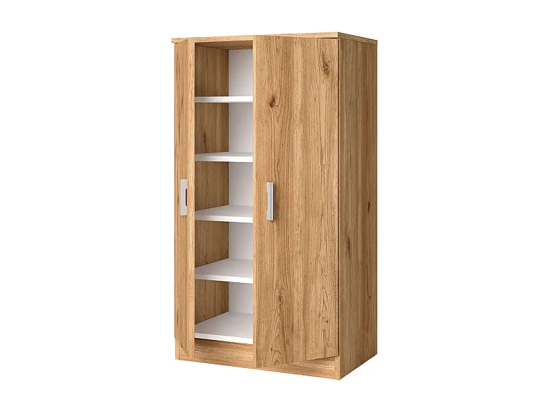 Étagère à chaussures Rhin pour couloir, armoire moderne en chêne naturel