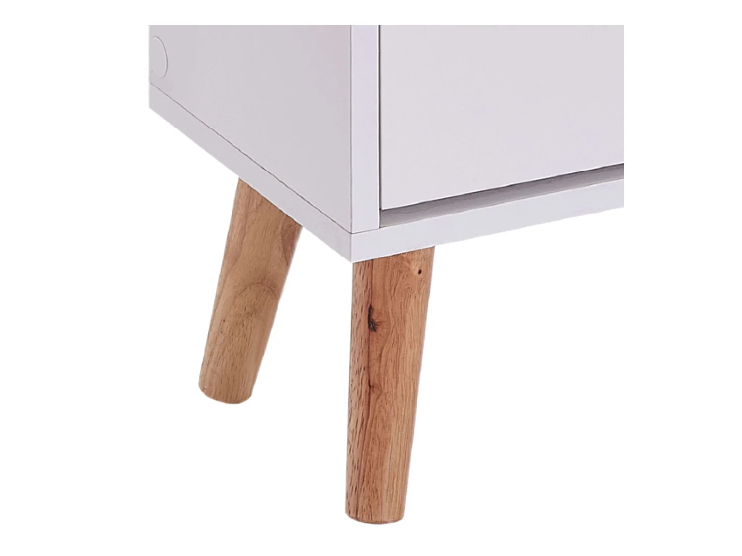 Meuble à chaussures Fiano blanc, 2 étagères nordiques, couloir, 80 x 92 x 24 cm