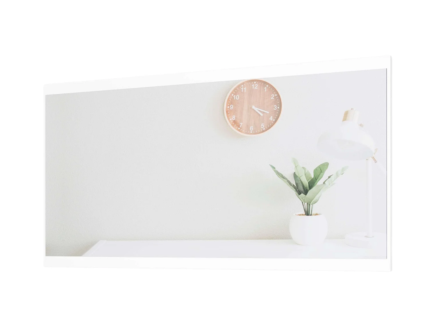 Zapatero con espejo 3 trampones y 1 puerta roble nodi/blanco 106x87x41 cm