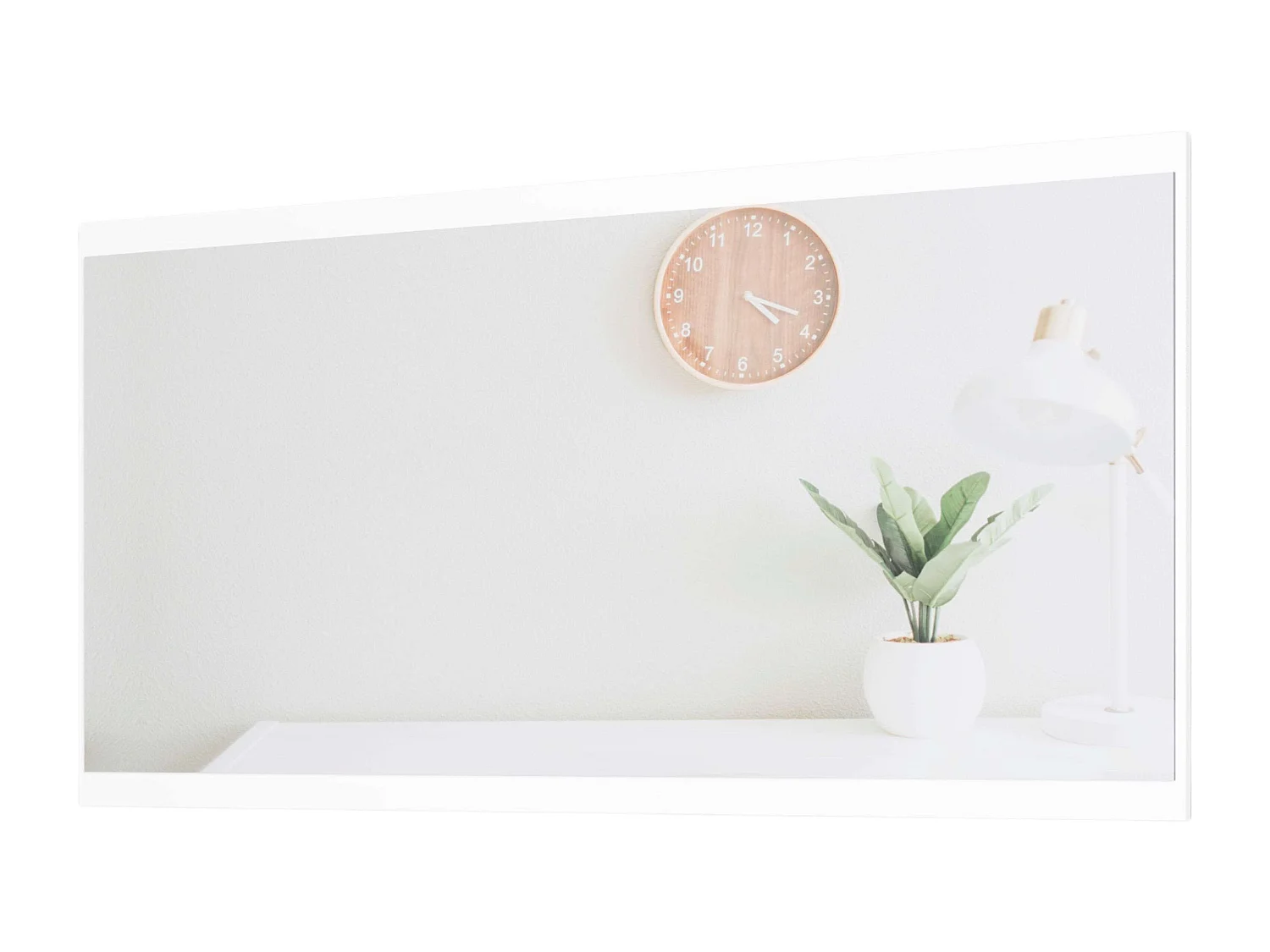 Zapatero con espejo 3 trampones y 1 puerta roble nodi/blanco 106x87x41 cm