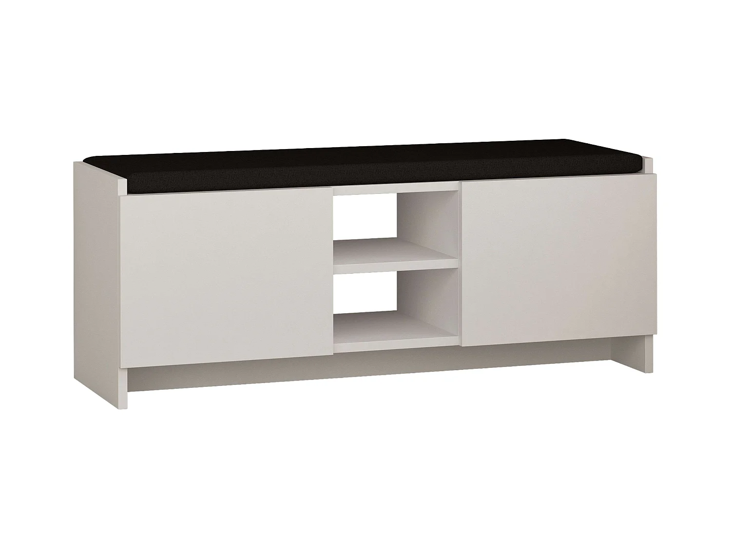 Zapatero Bucket asiento blanco 110x43x37 cm