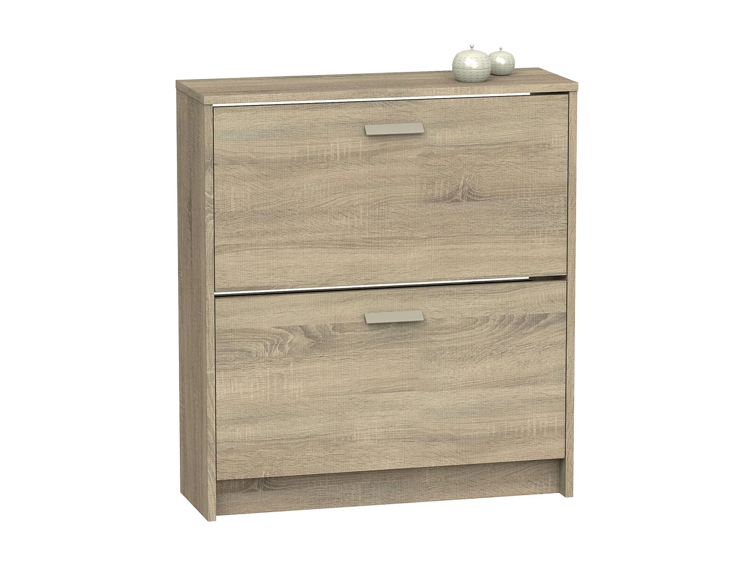 Zapatero 2 puertas Tibet Recibidor colgable Roble Cambrian 82x74x25 cm