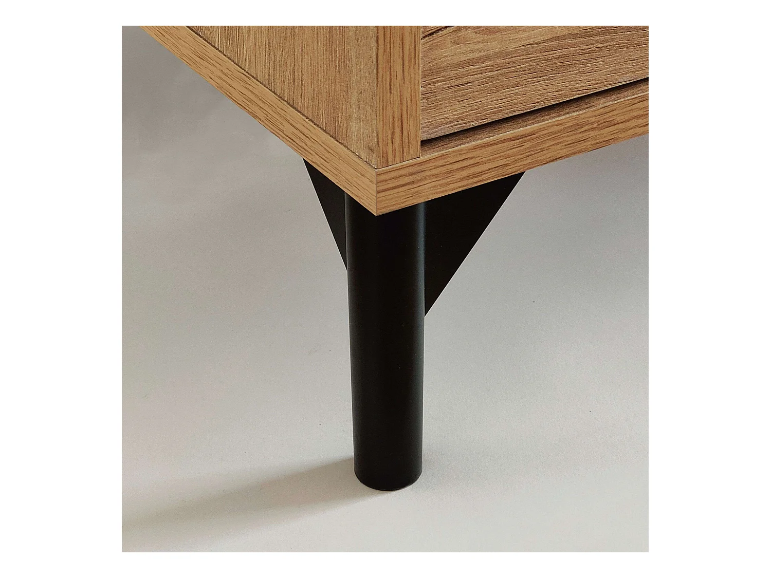 Étagère à chaussures Tokio 4 portes 5 étagères Meuble d'entrée Chêne doré 101 cm