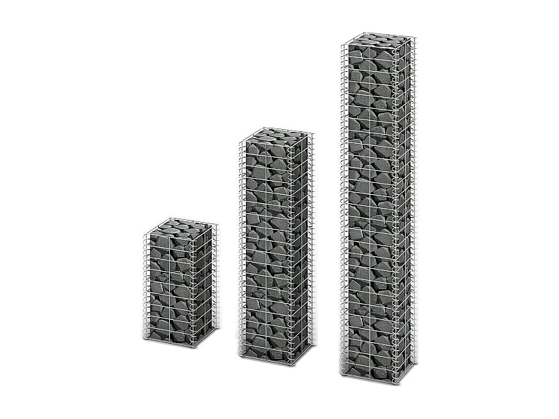3 gabions en fil galvanisé de haute qualité