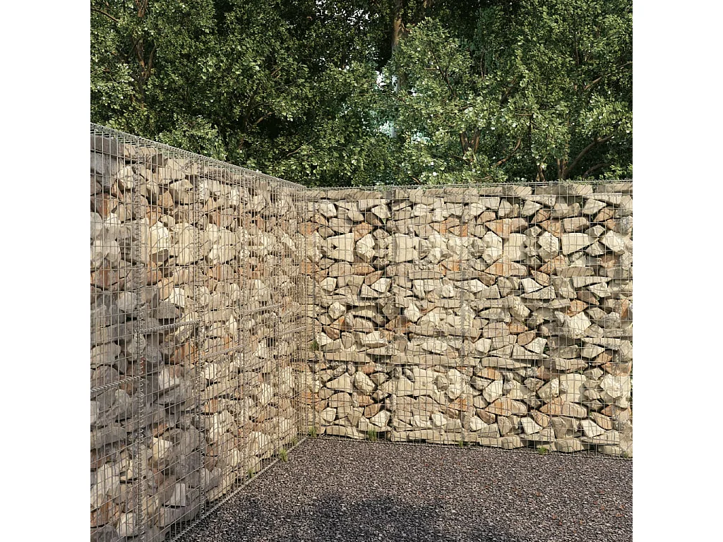 Mur en gabion-Panier de gabion avec couvercle Acier galvanisé 300x50x200 cm