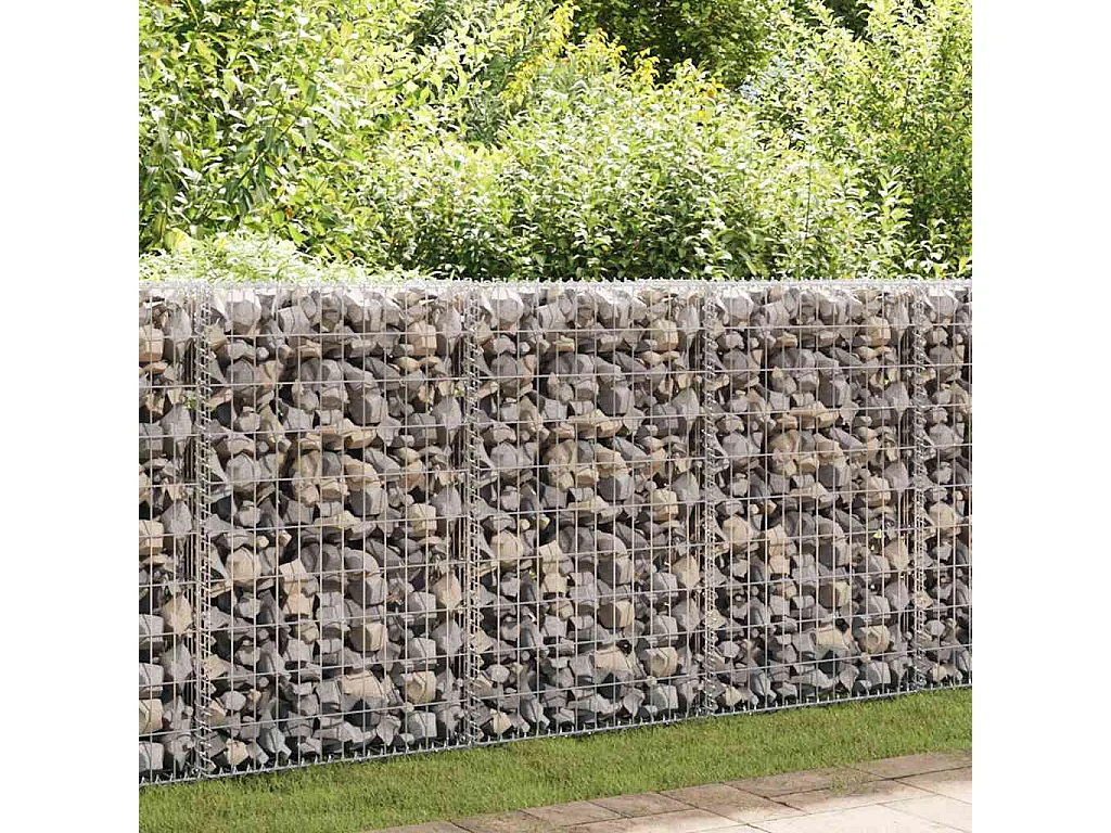 Panier de gabion-Mur en gabion avec couvercle Fil galvanisé 100x50x30 cm