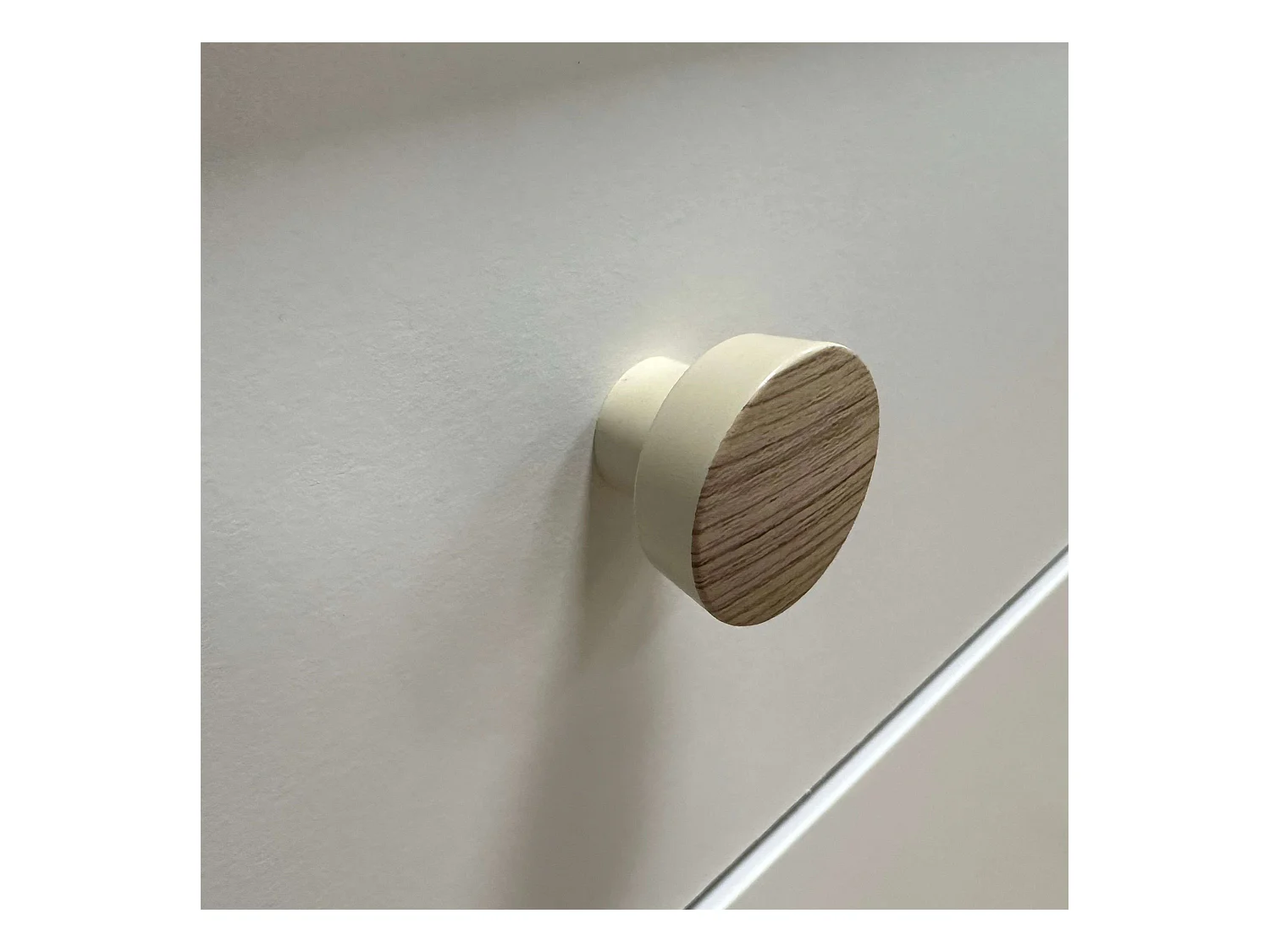 Étagère à chaussures Kronberg blanche et chêne 81 x 104 x 24 cm pour couloir/réception