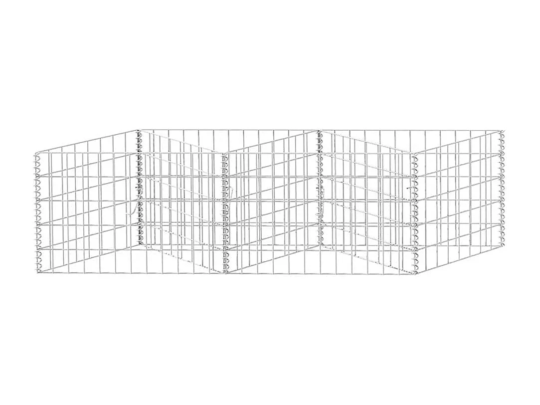 Mur en gabion-Panier de gabion Acier galvanisé 120x30x50 cm
