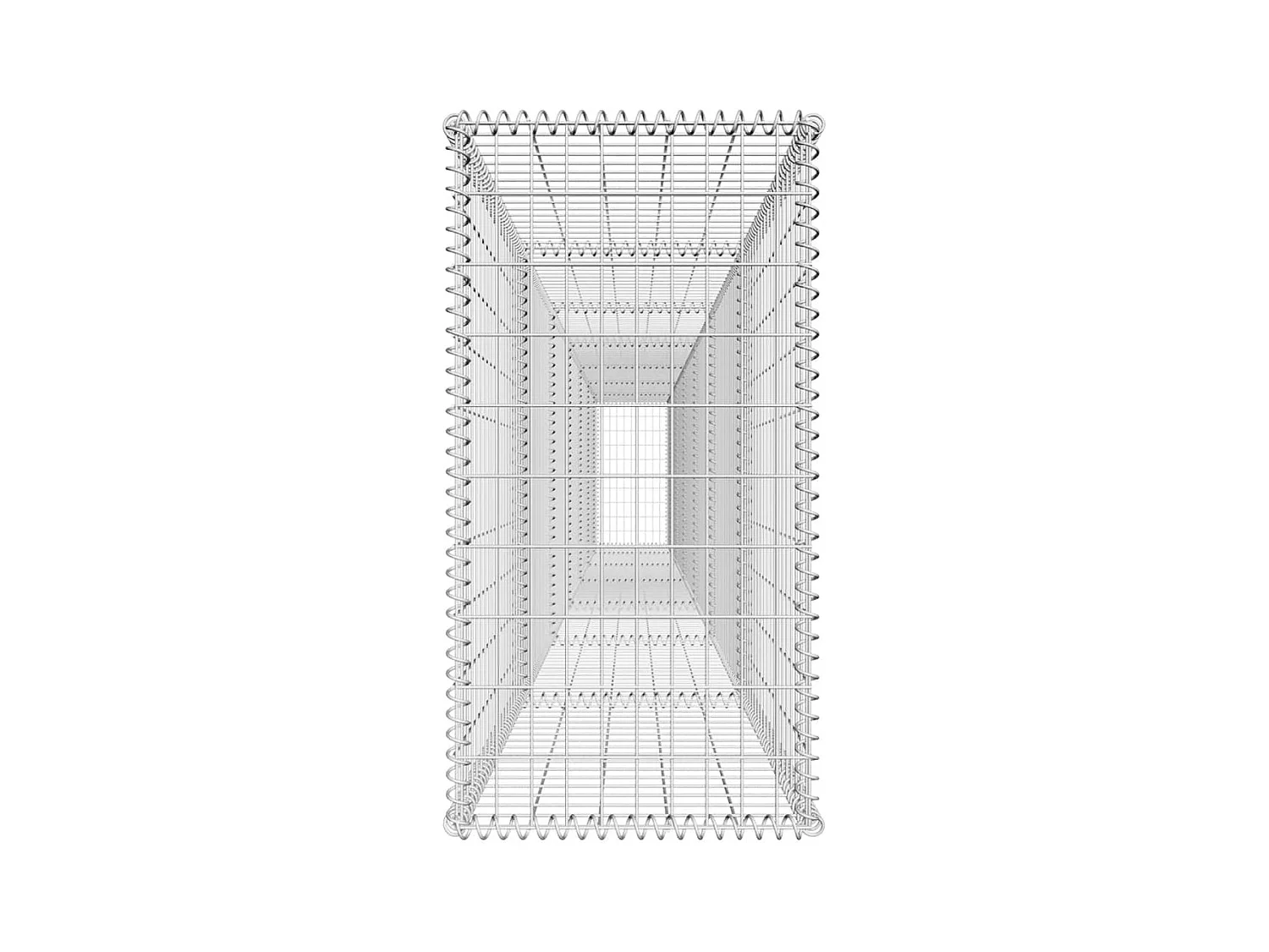 Mur en gabion-Panier de gabion avec couvercle Acier galvanisé 600x50x100 cm