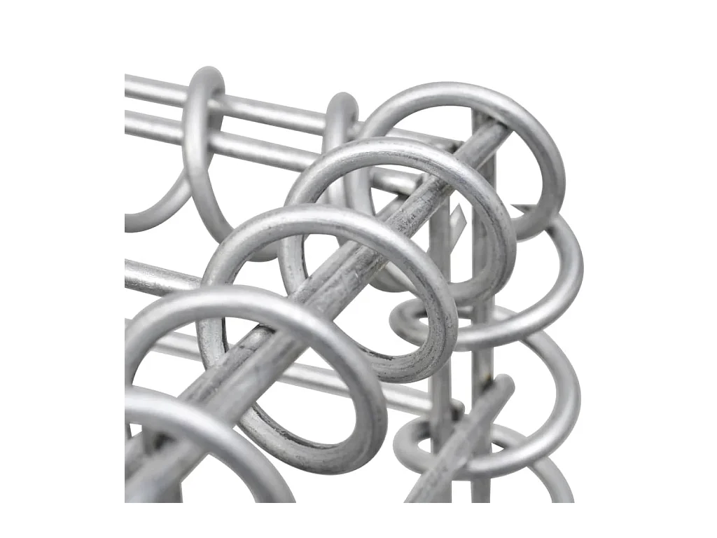 Mur en gabion-Panier de gabion avec couvercle Acier galvanisé 600x50x100 cm