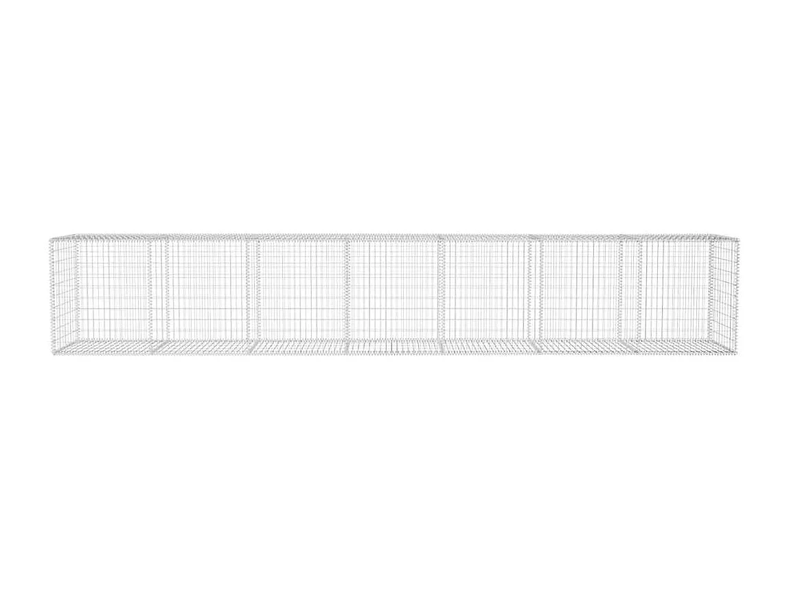 Mur en gabion-Panier de gabion avec couvercle Acier galvanisé 600x50x100 cm