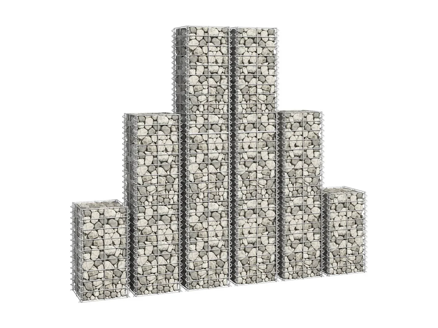 6 gabions en fil galvanisé de haute qualité