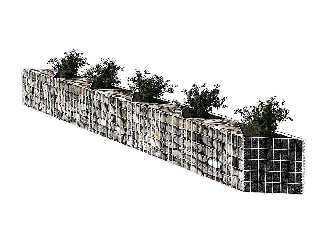 Panier de gabion-Mur en gabion Acier galvanisé 300x30x50 cm