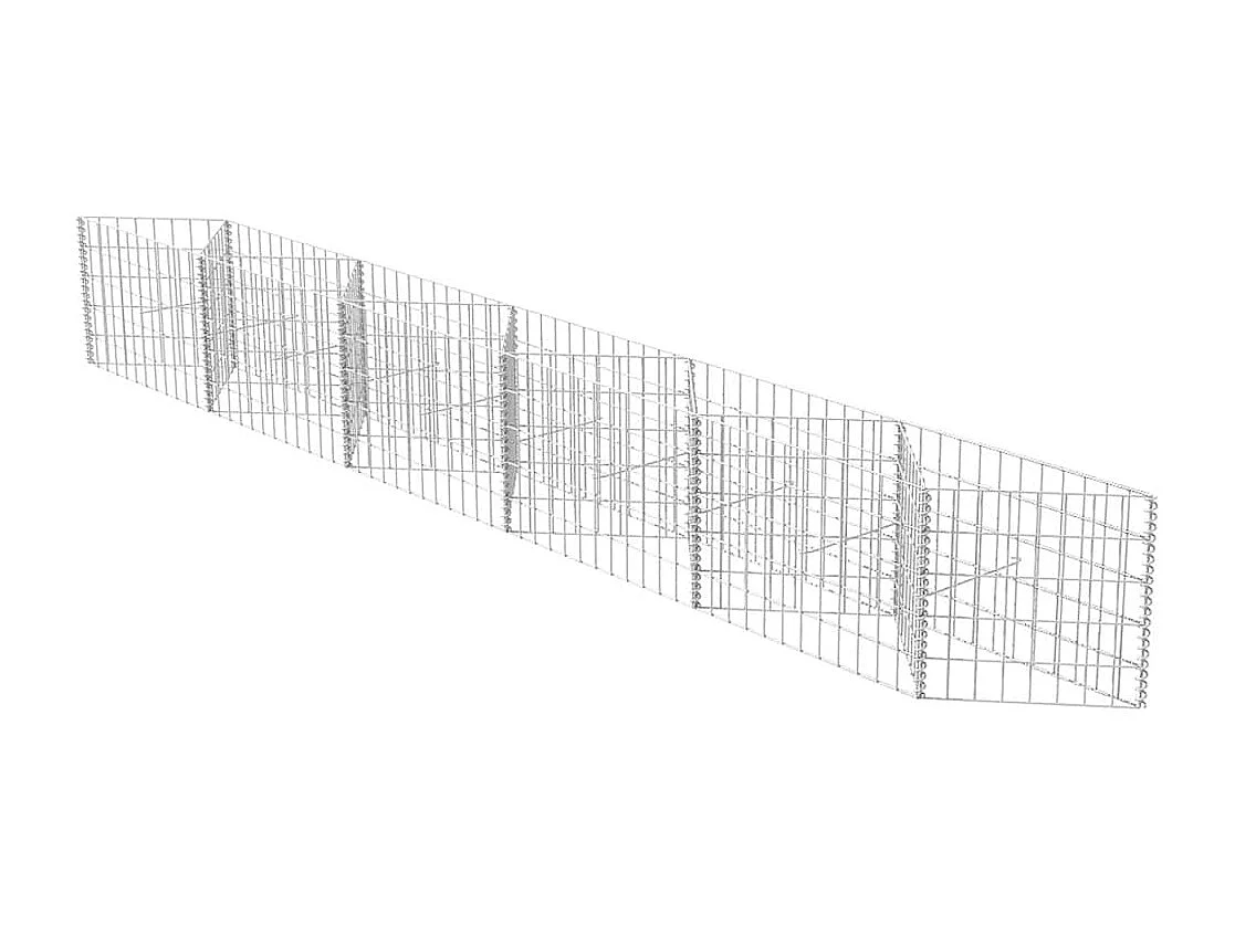 Panier de gabion-Mur en gabion Acier galvanisé 300x30x50 cm