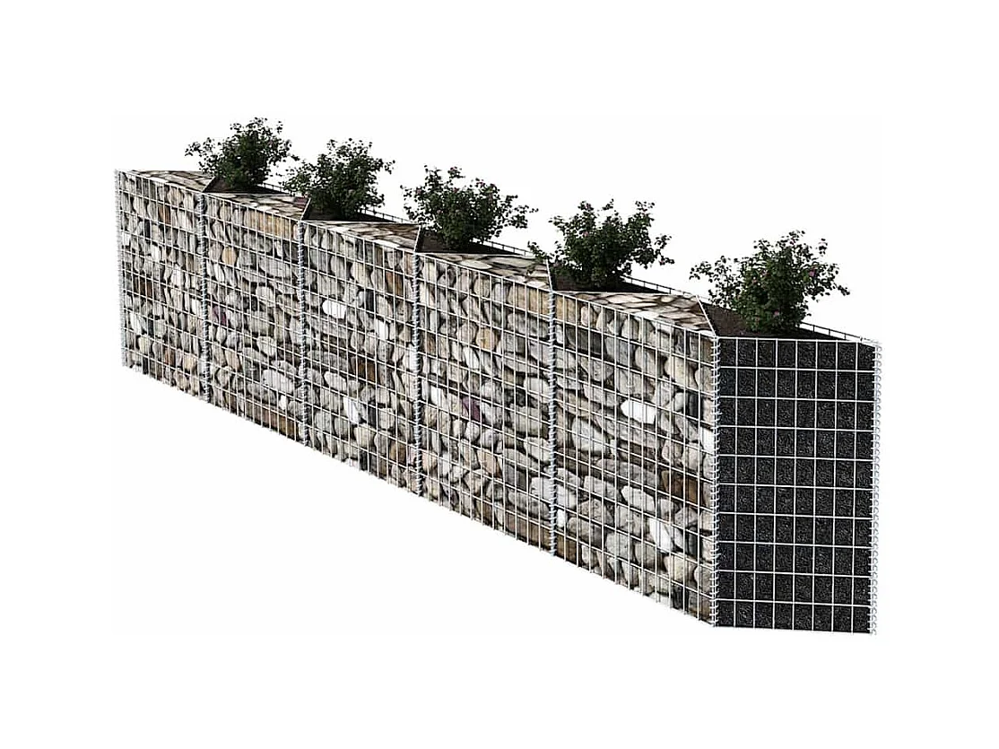 Panier de gabion-Mur en gabion Acier galvanisé 300x30x100 cm