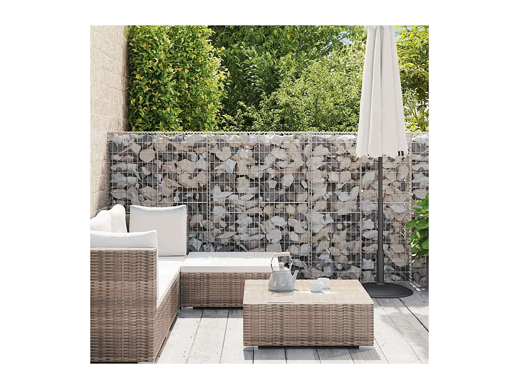 Panier de gabion-Mur en gabion Acier galvanisé 300x30x100 cm