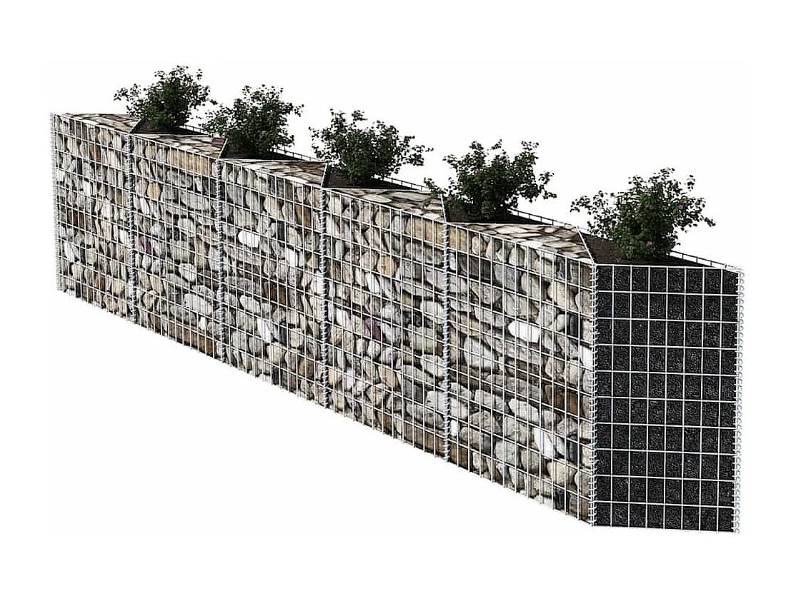 Panier de gabion-Mur en gabion Acier galvanisé 300x30x100 cm