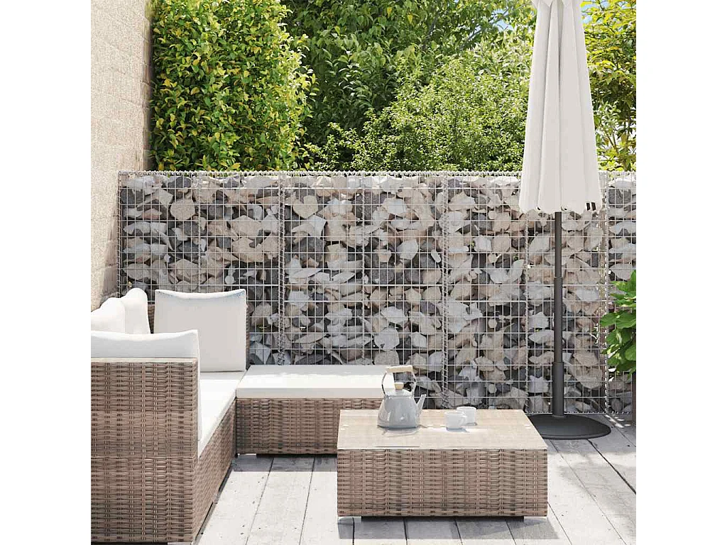 Panier de gabion-Mur en gabion Acier galvanisé 300x30x100 cm