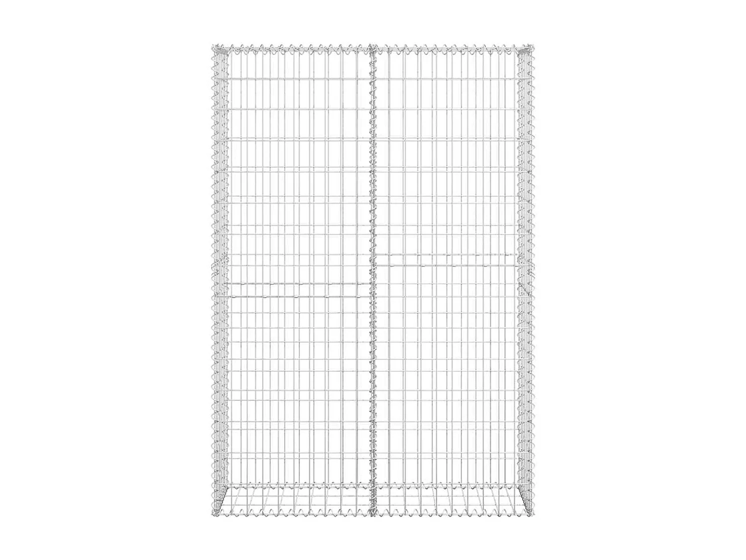 Panier de gabion-Mur en gabion avec couvercle Fil galvanisé 150x100x30 cm