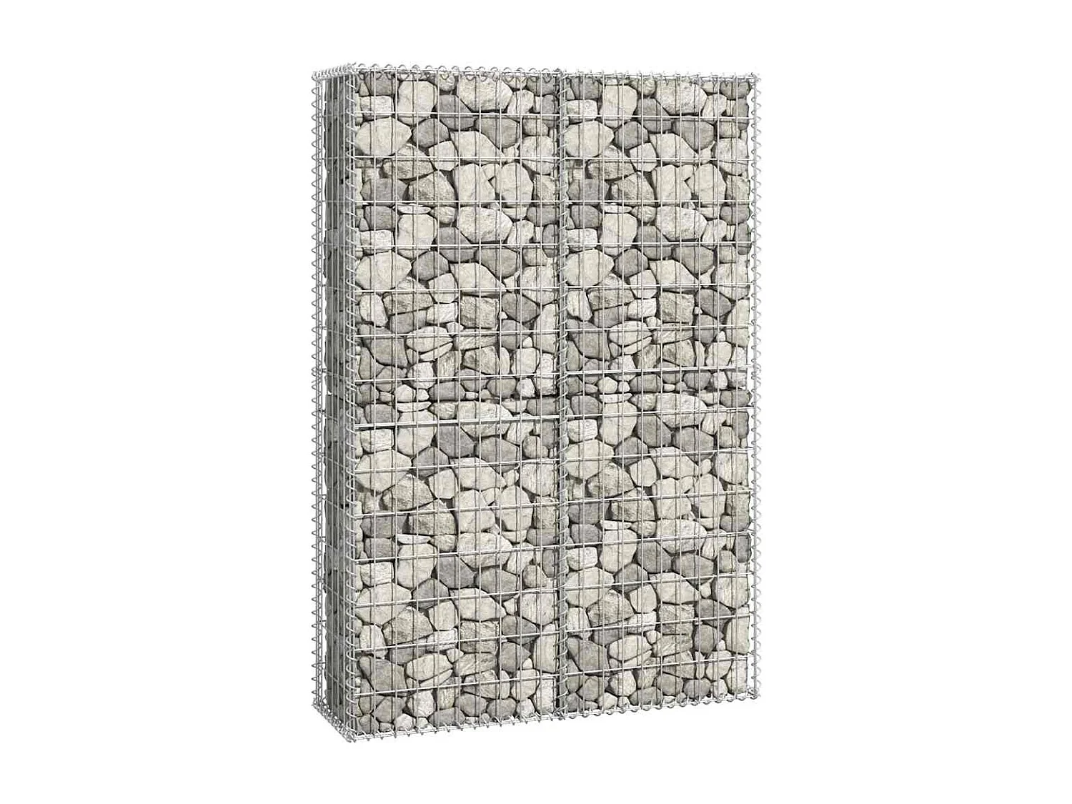 Panier de gabion-Mur en gabion avec couvercle Fil galvanisé 150x100x30 cm