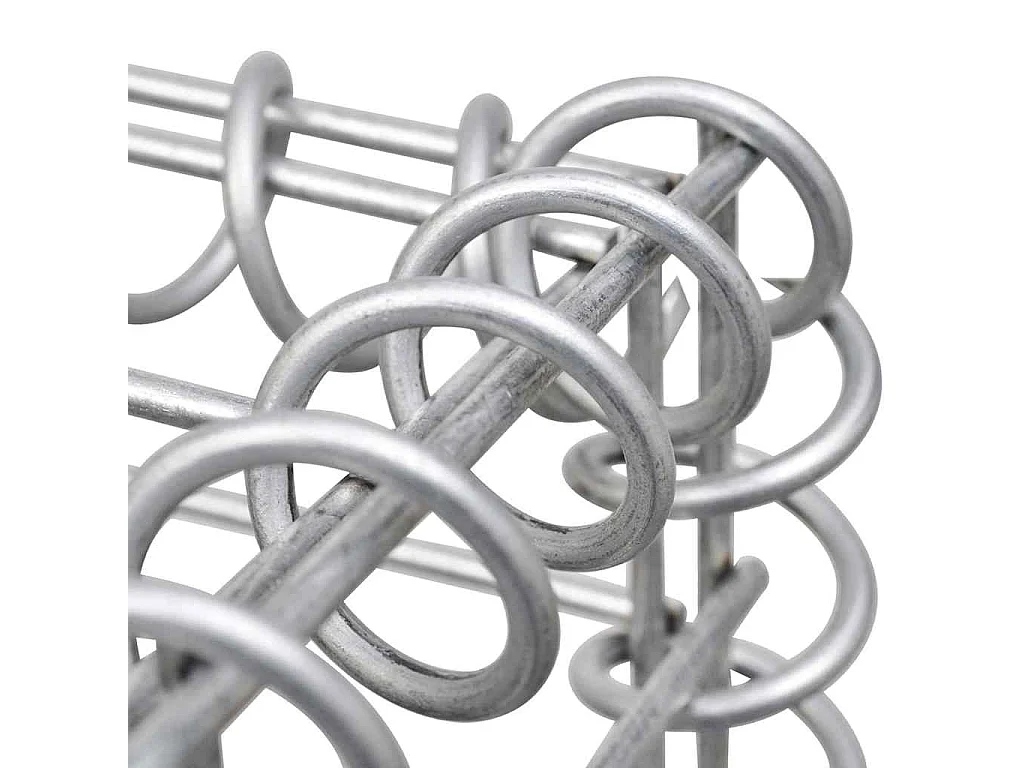 Panier de gabion-Mur en gabion avec couvercle Fil galvanisé 150x100x30 cm