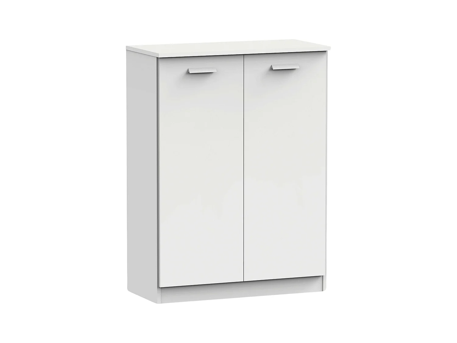 Meuble à chaussures polyvalent, meuble auxiliaire, blanc, 101 x 74 x 37 cm