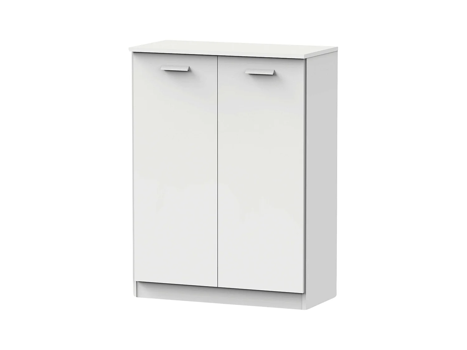 Meuble à chaussures polyvalent, meuble auxiliaire, blanc, 101 x 74 x 37 cm