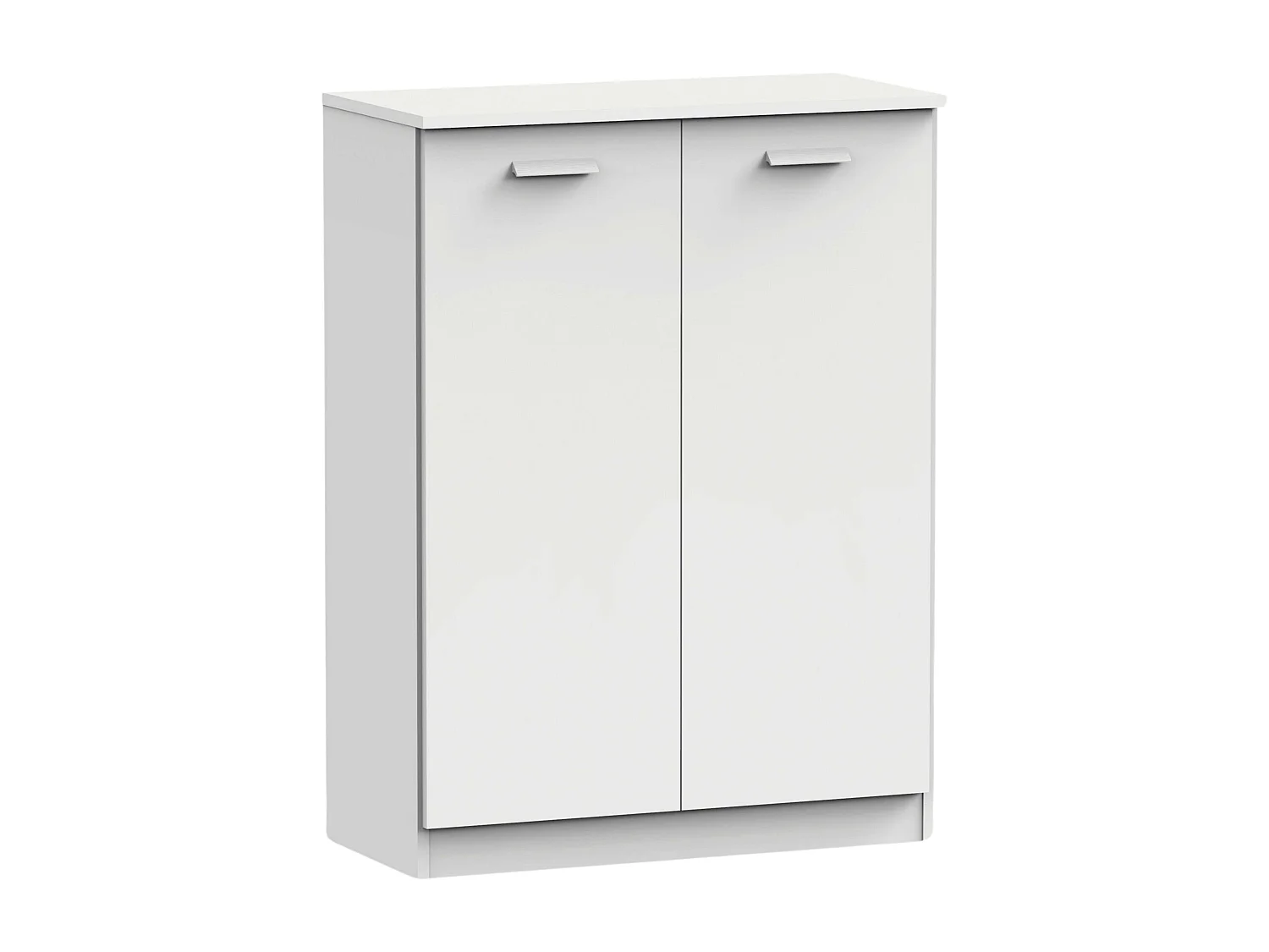Meuble à chaussures polyvalent, meuble auxiliaire, blanc, 101 x 74 x 37 cm