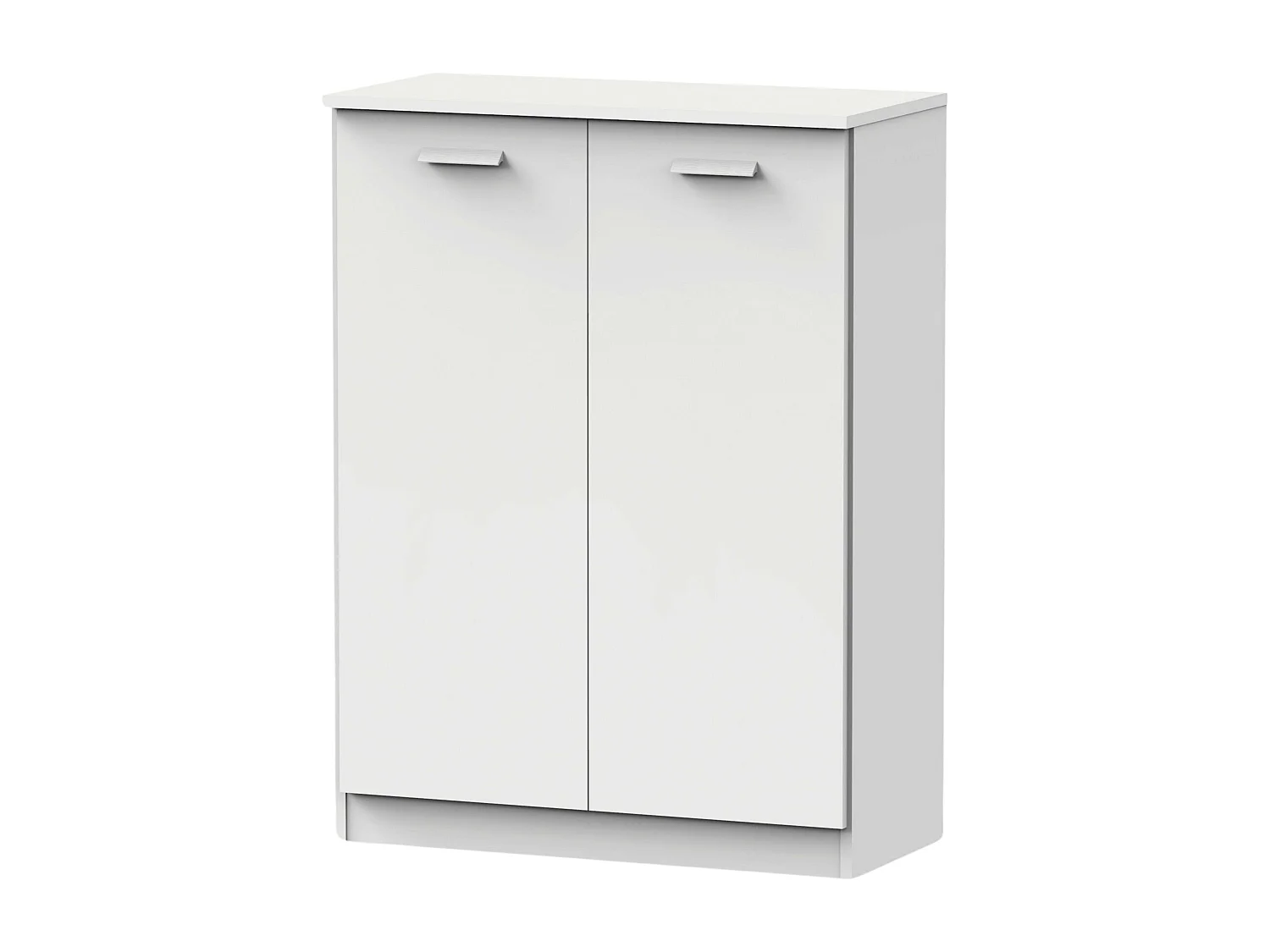 Meuble à chaussures polyvalent, meuble auxiliaire, blanc, 101 x 74 x 37 cm