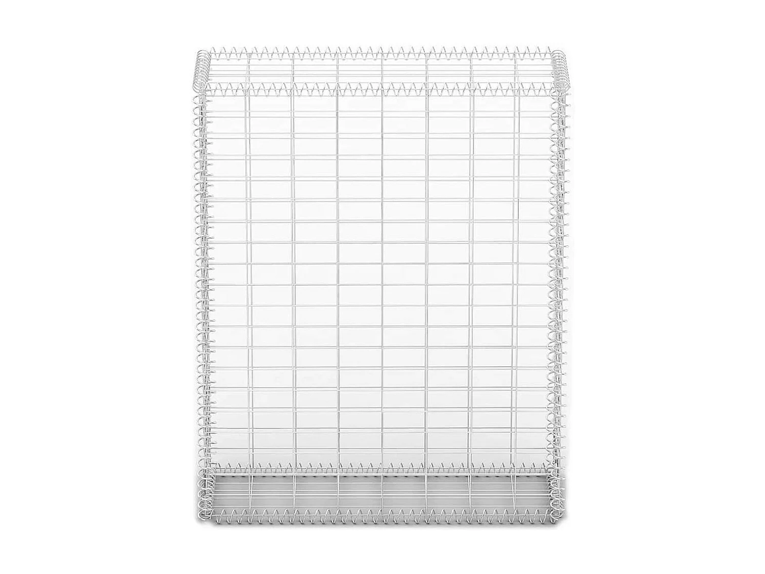 Panier de gabion-Mur en gabion avec couvercle Fil galvanisé 100x80x30 cm