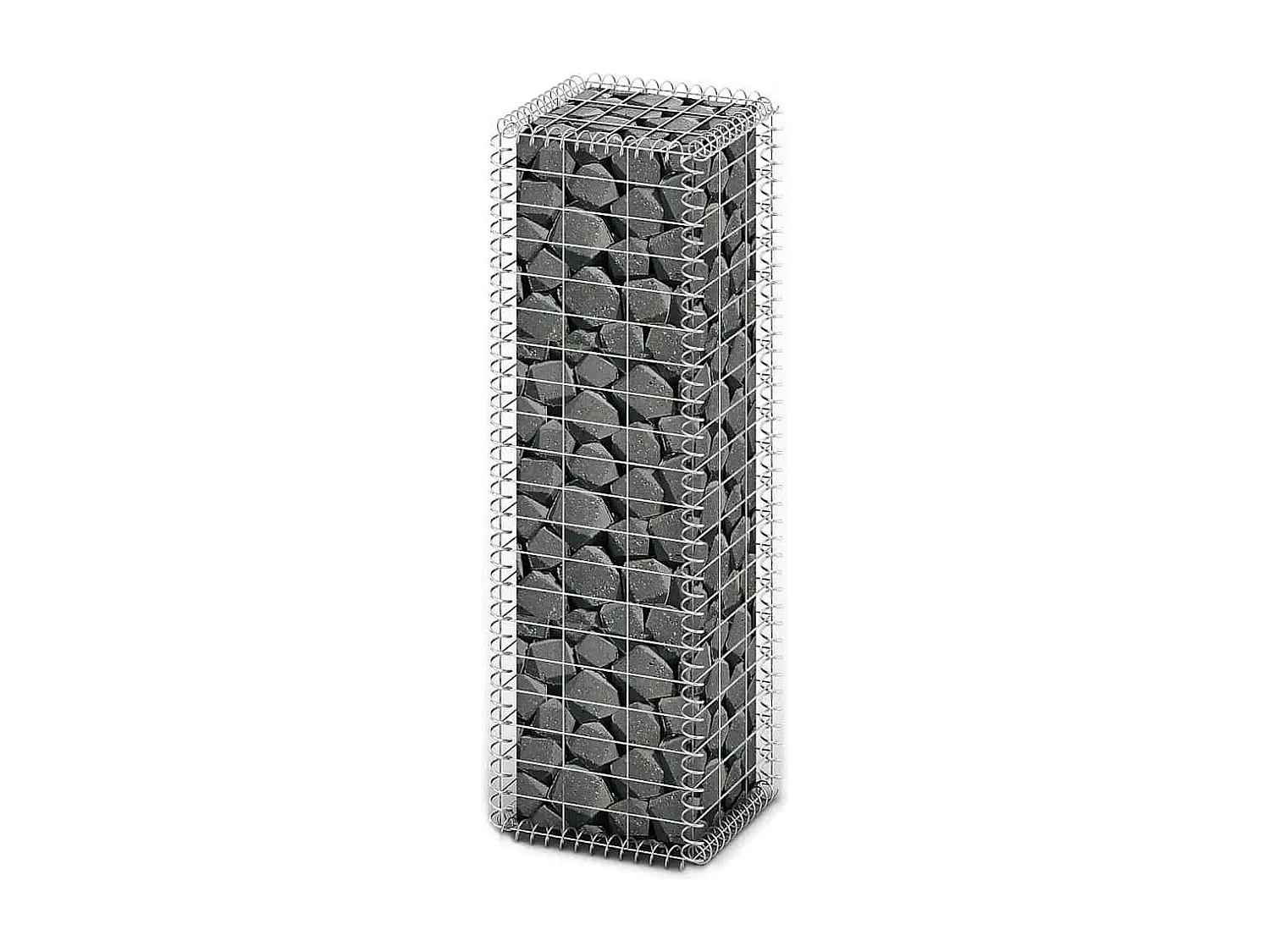 Panier de gabion-Mur en gabion avec couvercle Fil galvanisé 100x30x30 cm