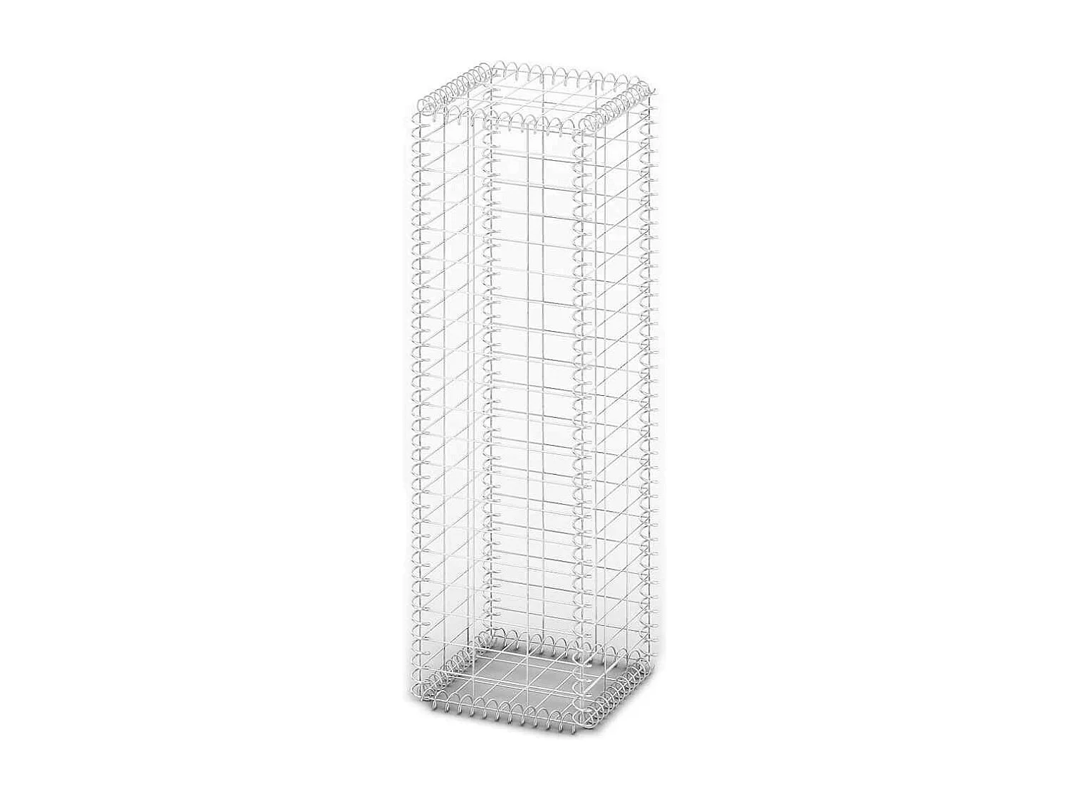 Panier de gabion-Mur en gabion avec couvercle Fil galvanisé 100x30x30 cm