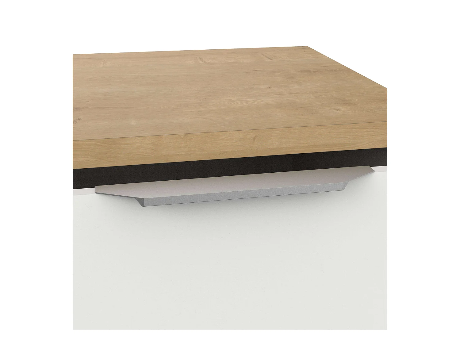 Aparador Salón Acces 3P Roble Hamilton y Blanco Mate 122cm