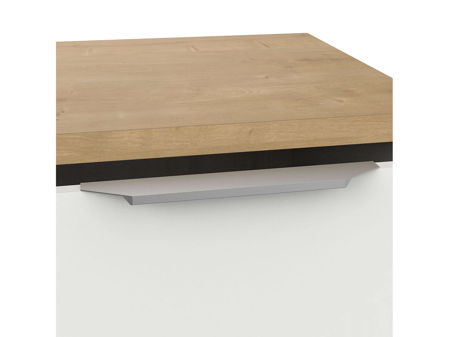 Aparador Salón Acces 3P Roble Hamilton y Blanco Mate 122cm