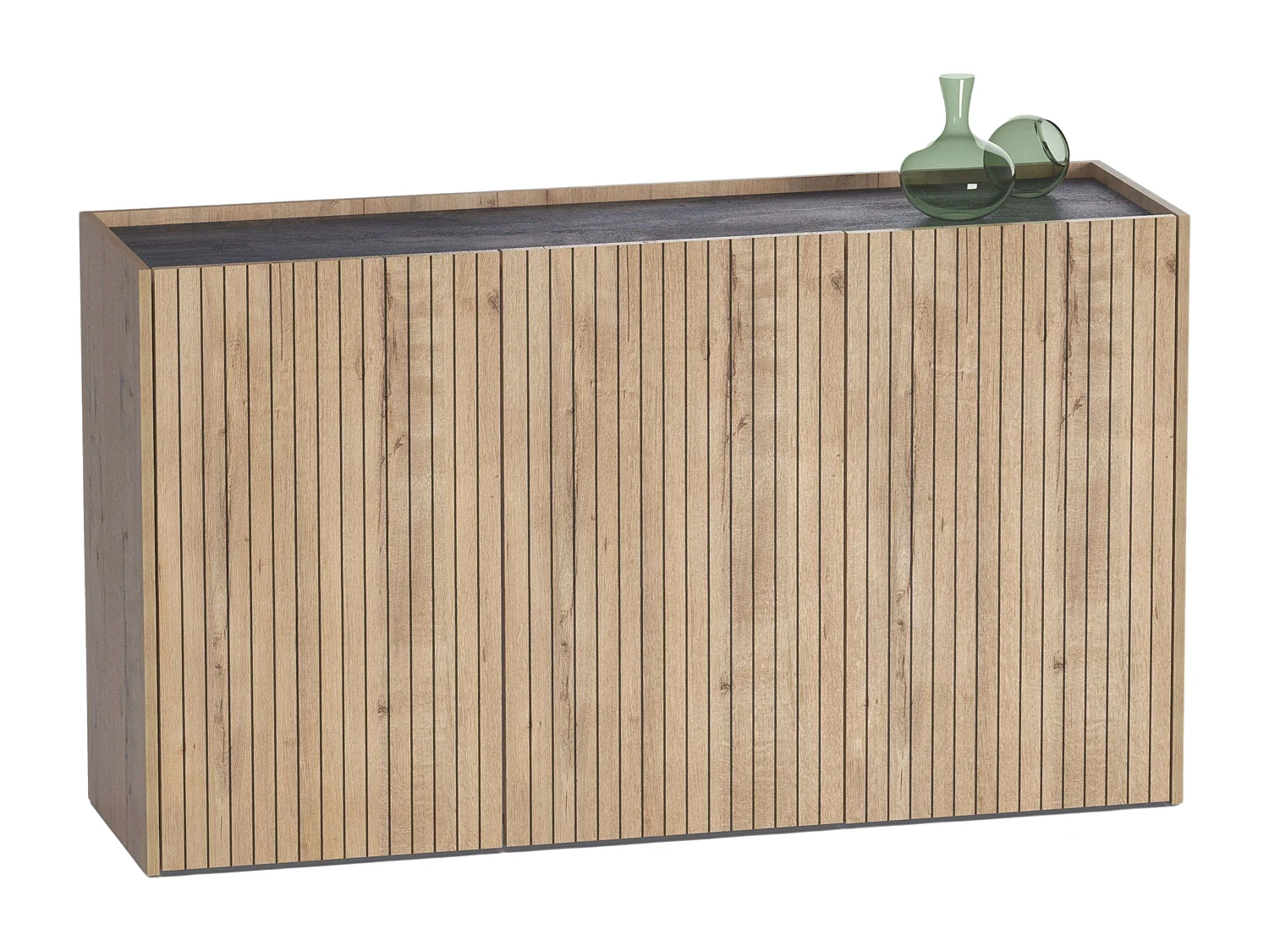 Aparador Salón Irati Moderno Roble Gold y Mármol 140 cm