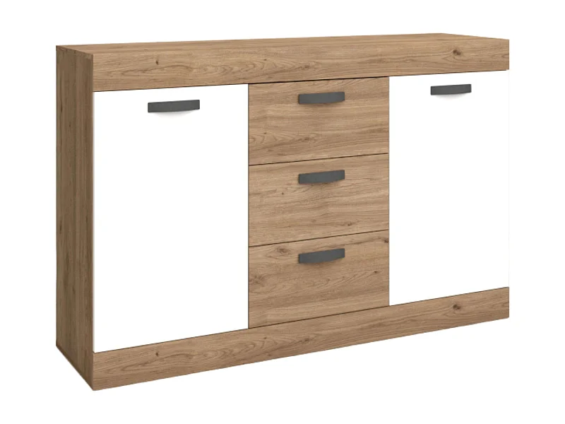 Aparador Argos Blanco Naturale 2 Puertas 3 Cajones 140x91x40cm
