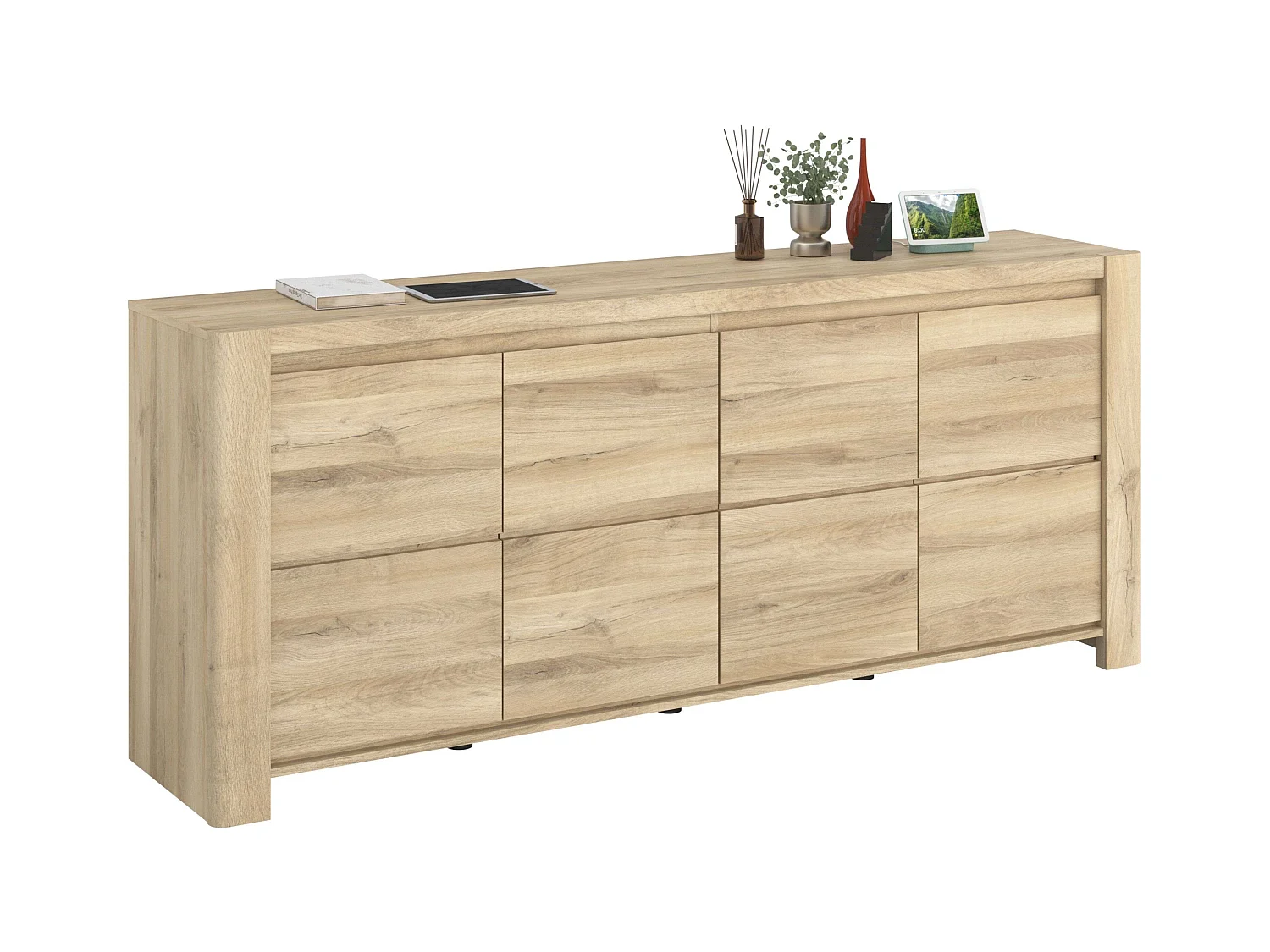 Aparador comedor City Roble Kronberg 197x82x43 cm Moderno