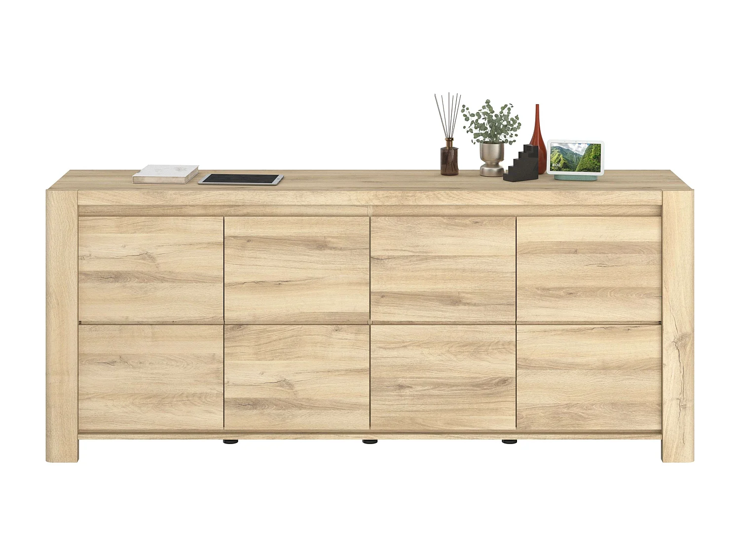 Aparador comedor City Roble Kronberg 197x82x43 cm Moderno