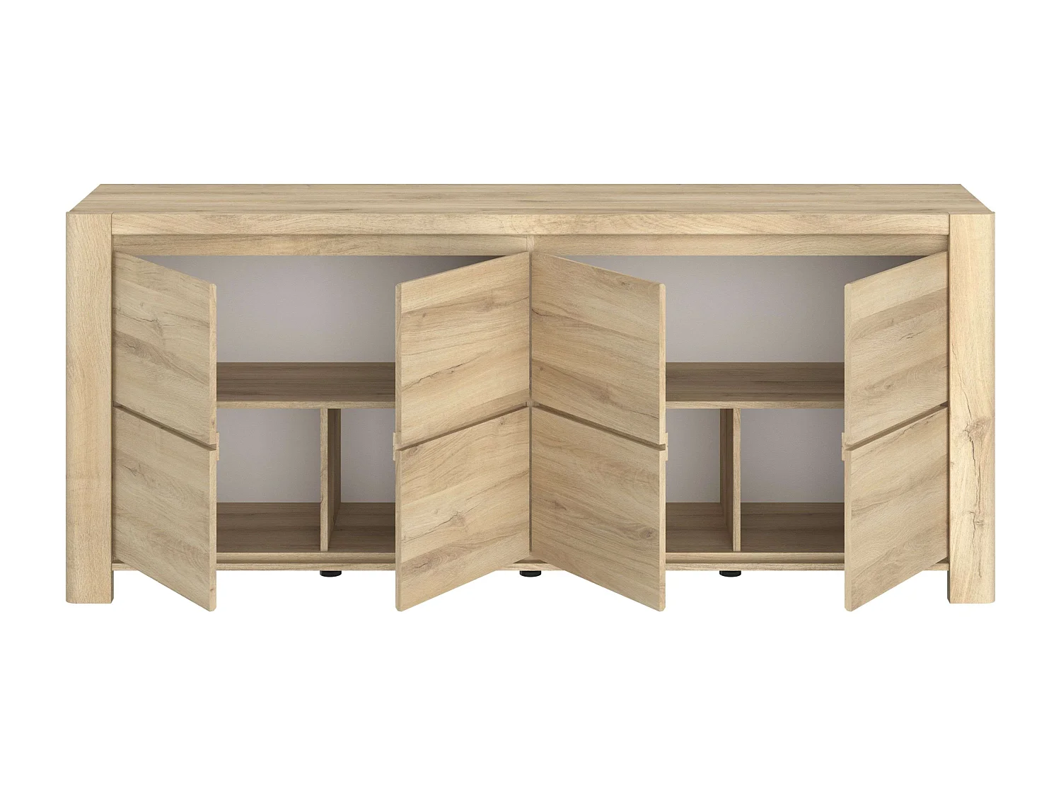 Aparador comedor City Roble Kronberg 197x82x43 cm Moderno