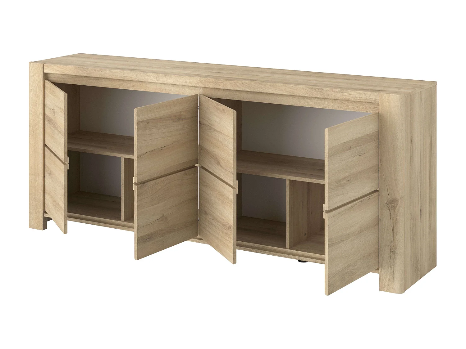 Aparador comedor City Roble Kronberg 197x82x43 cm Moderno