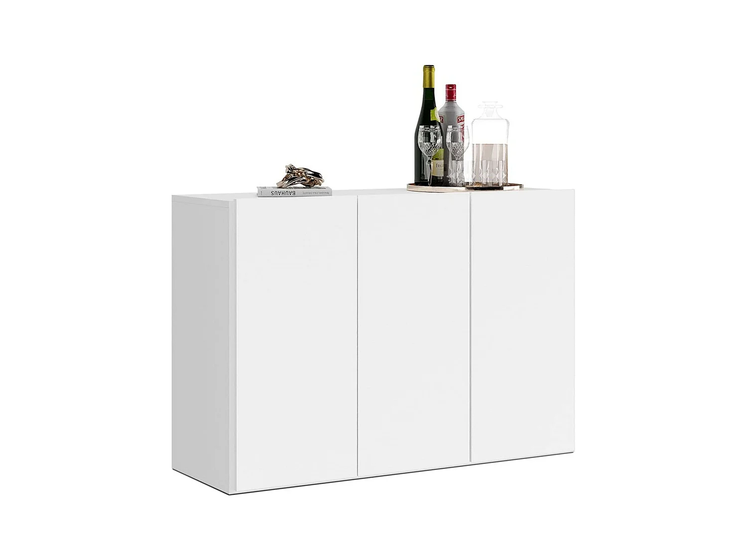 Aparador Voltik para Salón blanco melamina, medidas 90x69.5x32 cm