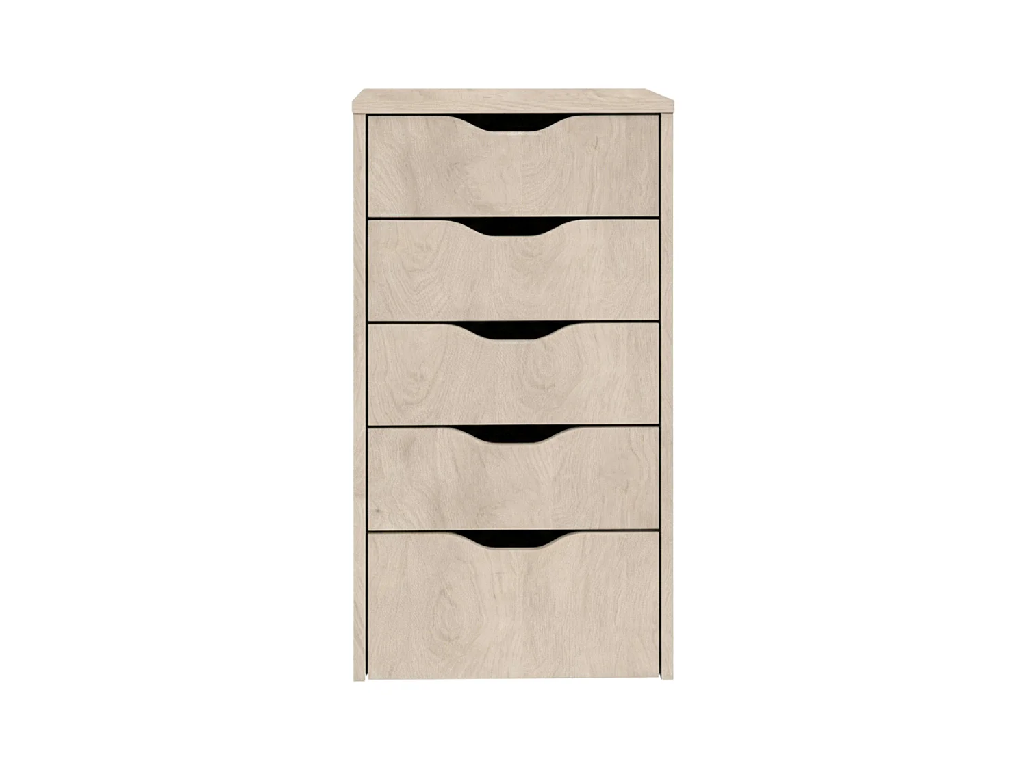 Cajonera Eko 5 Cajones Roble Aurora Oficina Mueble 71x40x43 cm