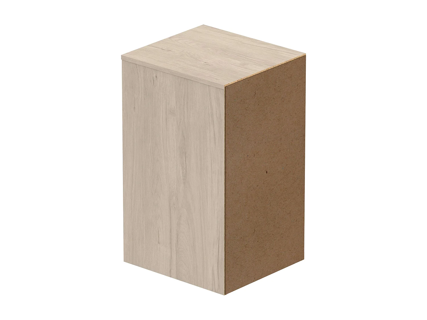 Commode 5 tiroirs Eko en chêne Aurora, meuble de bureau, 71 x 40 x 43 cm