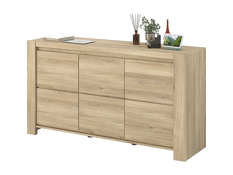 Aparador para Sala de Jantar City Carvalho Kronberg 153x83x44 cm Sala de Jantar Moderna